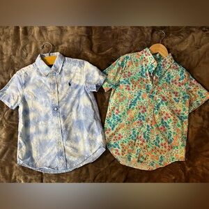 2 BOYS EUC Short Sleeved Button Down Shirts